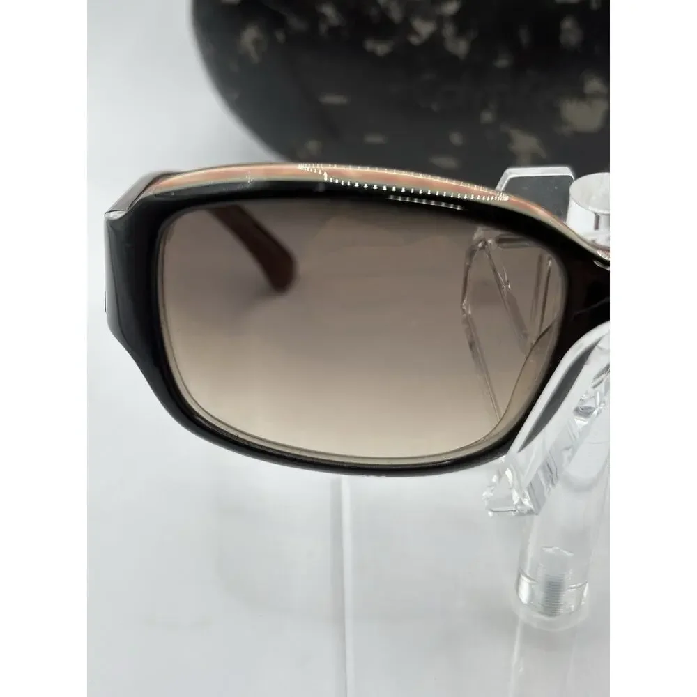 Calvin Klein Collection 9895 796 Sunglasses Brown Gradient Women Italy w Case